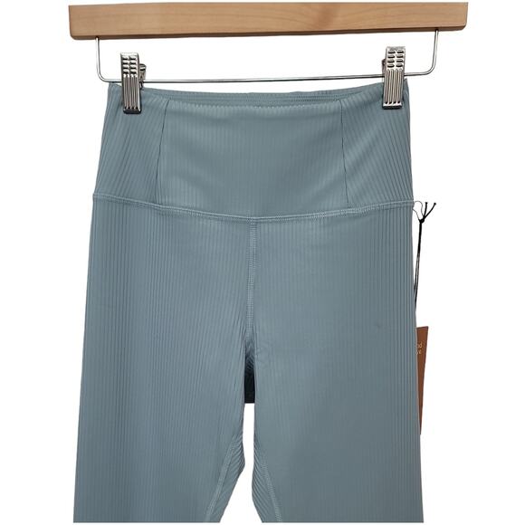 NWT Girlfriend Collective Ribbed High-Rise Legging in Mist Blue/ Gray Size XS - Picture 8 of 8